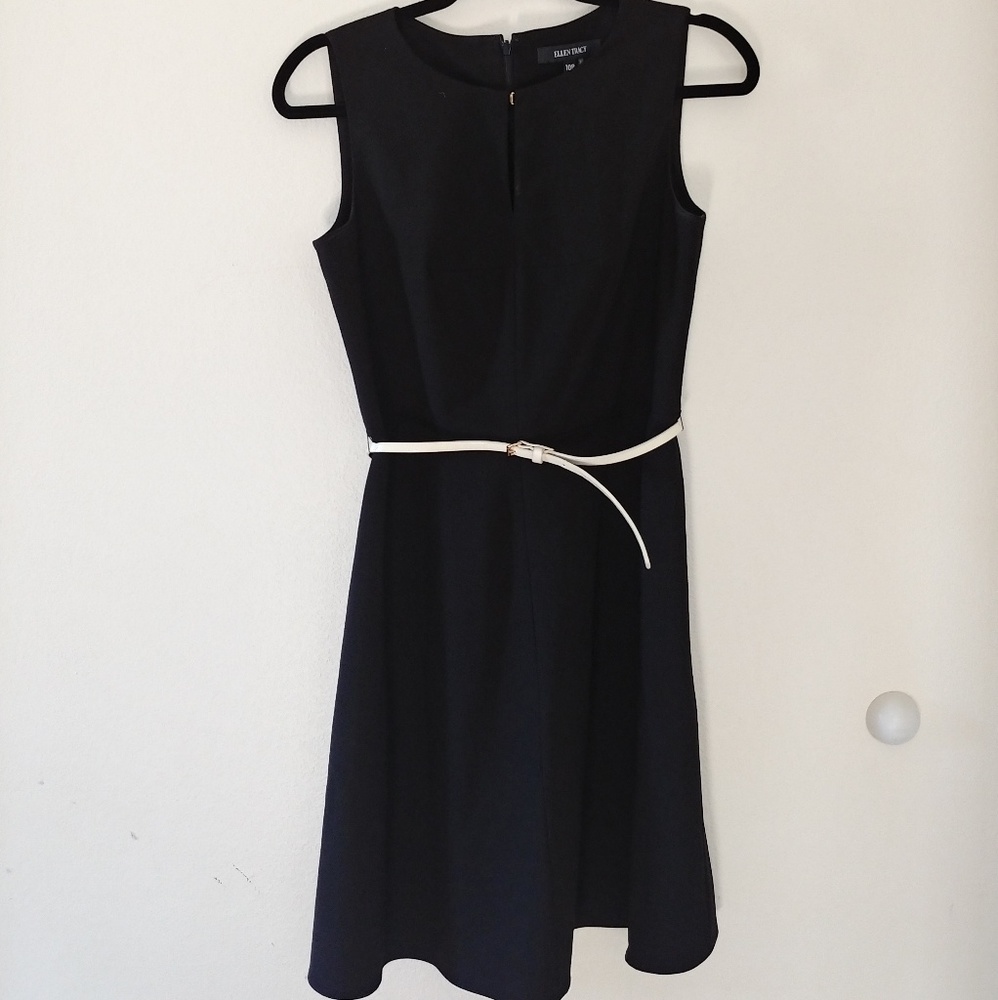 Ellen Tracy Black Mini office Dress